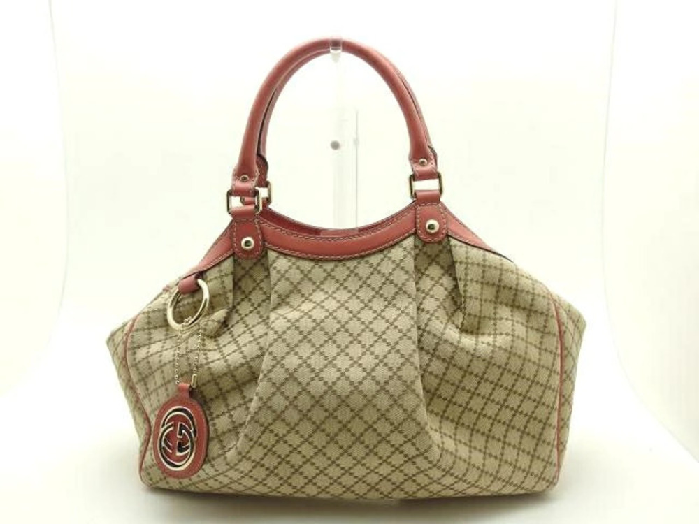 Gucci Diamante Tote Bag Canvas